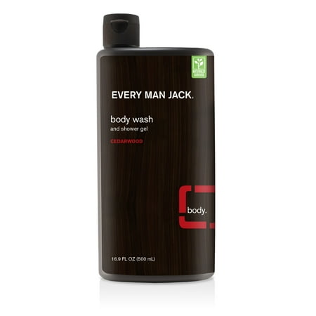 Every Man Jack Body Wash and Shower Gel Cedarwood, 16.9fl (Best Looking Male Body)