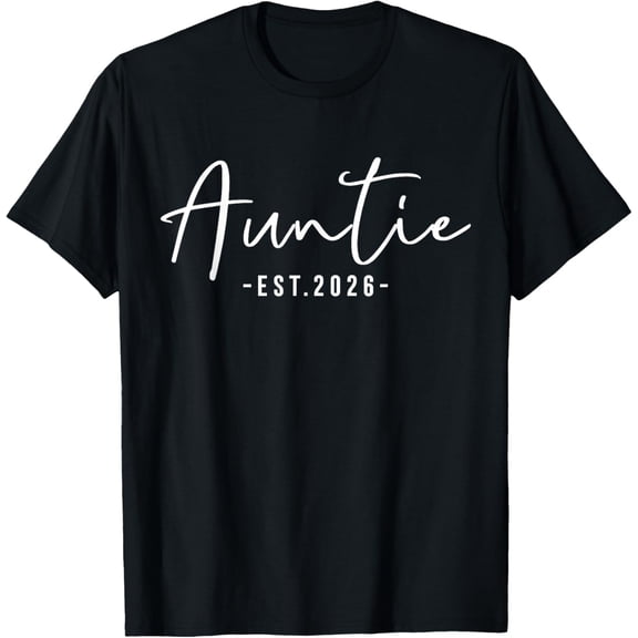 Playful Comfort Tee - Promoted To Auntie 2026 Aunt Est 2026 Aunt 2026 T-Shirt
