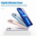 thumbnail image 4 of Original For iPhone 13 11 12 14 Pro Max Mini Case Liquid Silicone Soft Cover For iPhone 14 7 8 Plus XS XR X SE Shockproof Cases, 4 of 5