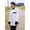 White With Black, variant on 0404-6403 Newport Chef Coat 10 Buttons in Slate/Black Trim - Medium