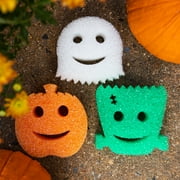 Scrub Daddy Special Edition Halloween Shapes Non-Scratch Cleaning Sponges, 3 Count