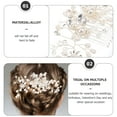 thumbnail image 4 of Bridal Comb Tiara Crystal Hair Accessories Prom Headpiece Wedding for Brides Headband, 4 of 5