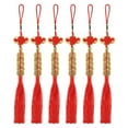 thumbnail image 1 of 6pcs Nudo chino Las borlas de la fortuna Monedas de la fortuna Monedas de Feng Shui Colgantes de coche, 1 of 8