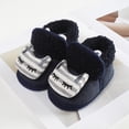thumbnail image 3 of Unisex Newborn Baby Cotton Booties Non-Slip Sole for Toddler Boys Girls Infant Winter Warm Fleece Cozy Animial Patten Shoes, 3 of 6