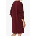 thumbnail image 4 of TheMogan Chandails en Molleton Tunique en Polaire à Manches Longues et Col en V pour Femmes Grande Taille, 4 of 7