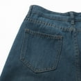thumbnail image 5 of YLHFASHION Baggy Trousers High Waisted Jeans for Women Women Baggy Jeans High Waist Wide Leg Denim Jeans Fashion Women's Cargo Pants Y2K High Waist Baggy Jeans Flap Pocket Loose for Women(S), 5 of 9