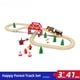 thumbnail image 1 of DIY pista de madera tren pequeño rompecabezas para niños bloques de madera ensamblados tren magnético compatible, 1 of 6