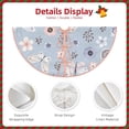 thumbnail image 5 of Bingfone Christmas Tree Skirt Mat Christmas Decoration Interior 48"-Blue Butterfly, 5 of 8