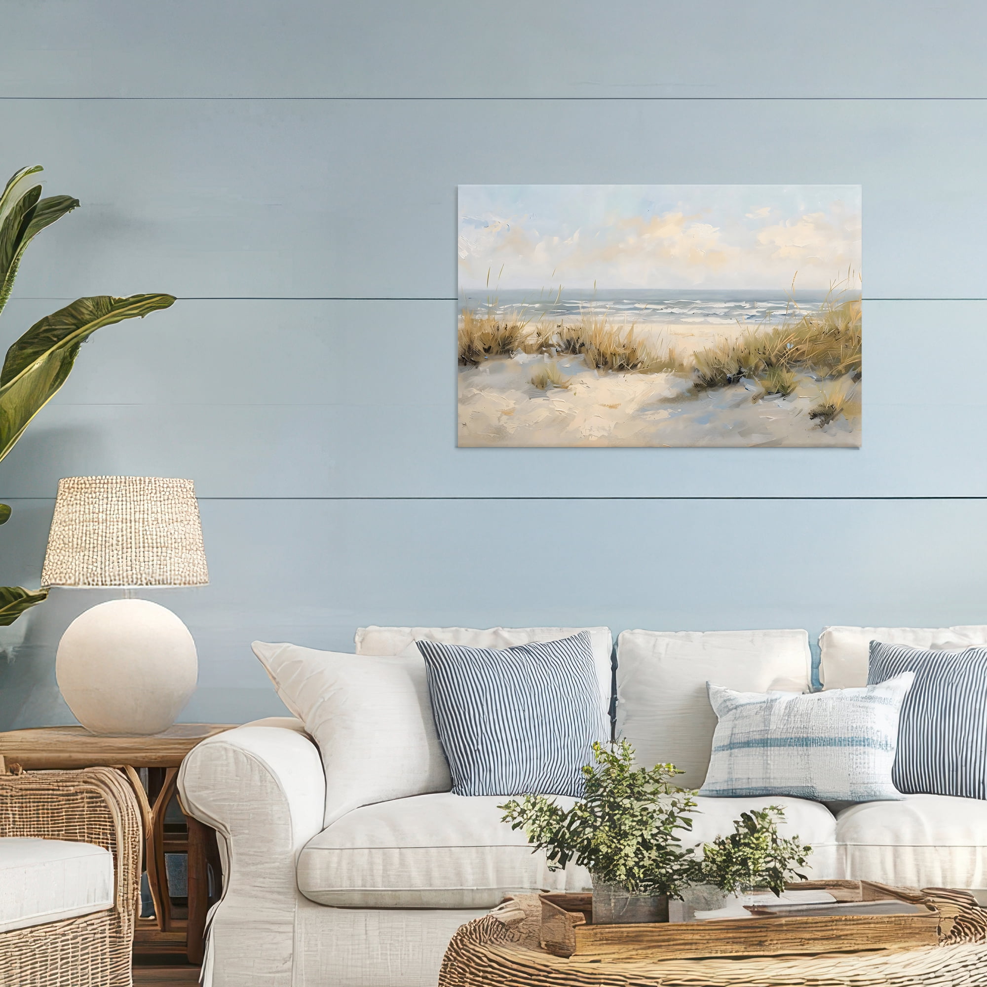 Stupell Industries Coastal Birds Over Dunes Canvas Wall Art, design by Creative Studio