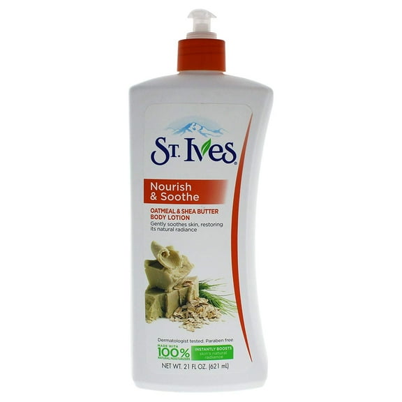 St. Ives Nourish & Soothe Body Lotion, Oatmeal and Shea Butter 21 oz