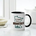 thumbnail image 4 of CafePress - I'd Rather Be In Minnesota Mug - 11 oz Ceramic Mug - Novelty Coffee Tea Cup, 4 of 4