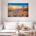 thumbnail image 2 of Elephant Stock North Carolina Beach Sunrise Wall Art - Horizontal Canvas Wall Art - Living Room Wall Decor - Beach Canvas - Beige And Brown Decor - 45" x 30", 2 of 4