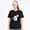 Black-12, variant on Men's Cotton T-Shirt, Garden Gnome Skeleton Dark Graphic Crew Neck Short Sleeve Tee for Halloween Party