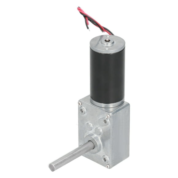 Uadme Moteur à engrenage à vis sans Fin - Moteur de réducteur de boîte de Vitesses électrique à réduction de Vitesse autobloquante à Courant continu(DC24V 27RPM)