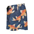 thumbnail image 4 of Women's Short Sleep Pants Sleep Shorts for Women Women's Pajama Bottoms Women's Athletic Shorts Suitable for Home Use Relaxation L Goldfish with Blue Background, 4 of 8