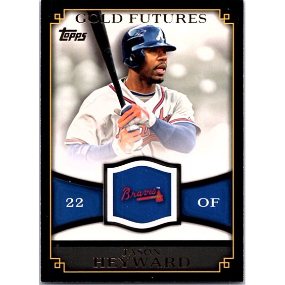 2012 Topps Gold Futures Jason Heyward Atlanta Braves #GF-40 Baseball Card Atlanta Braves MLB Baseball Trading Card