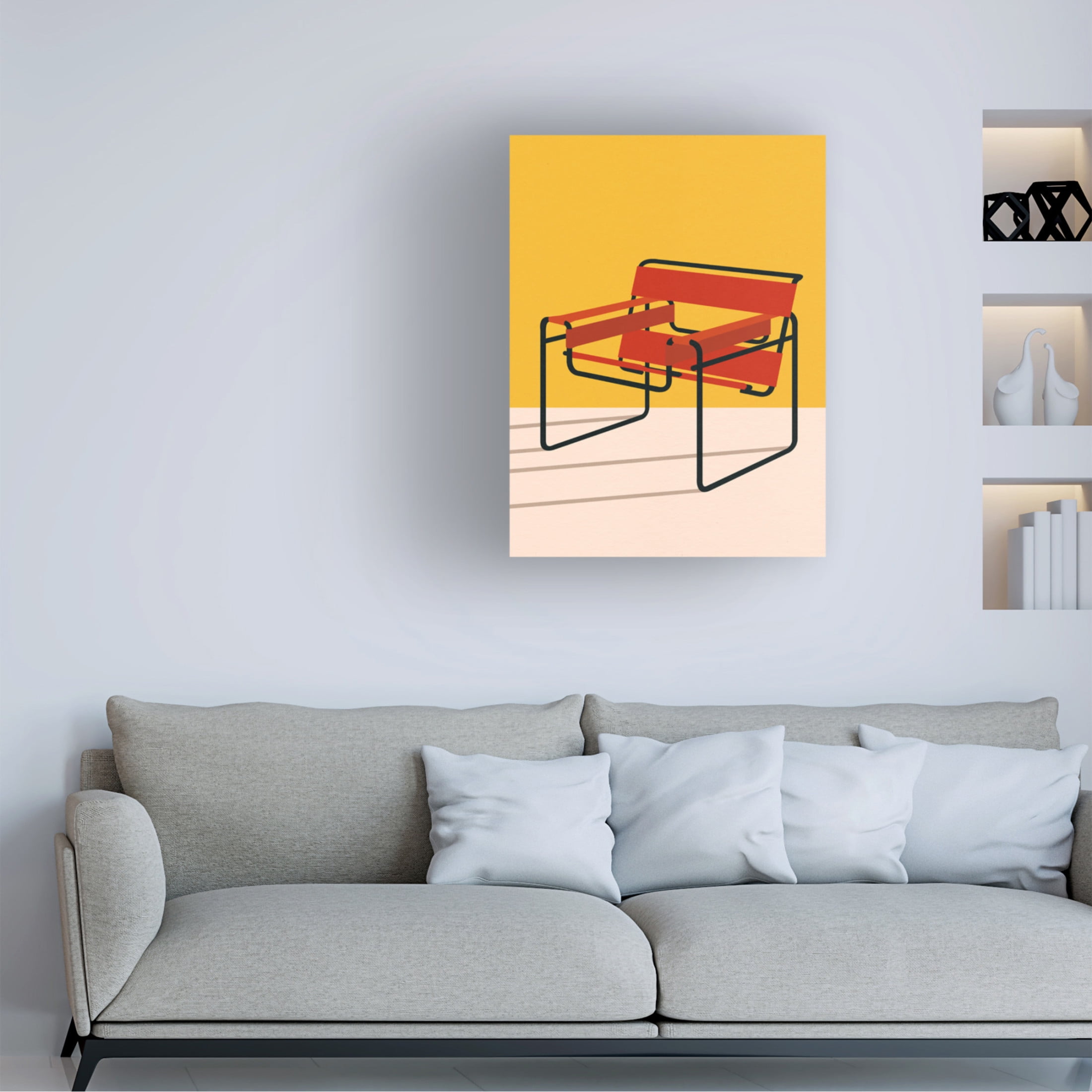 Trademark Fine Art Rosi Feist Wassily Chair Marcel Breuer Canvas Wall Art