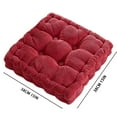 AGXAP Cushion 2.8 Inch Thicken Corduroy Cushion Pads 16x16 Inch Solid