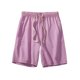 thumbnail image 1 of pstuiky Pantalones cortos para hombre, Pantalones cortos casuales de moda para hombre con cordón, cintura elástica, bolsillos laterales lisos Pantalones cortos deportivos para hombre, 1 of 6