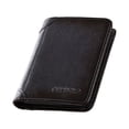 thumbnail image 2 of Genuine Leather Men Wallet Small ID Credit Card Holder Trifold Pocket Retro Bifold Short Multi-Function Purse Money Gray Blue Three-folding, 2 of 9