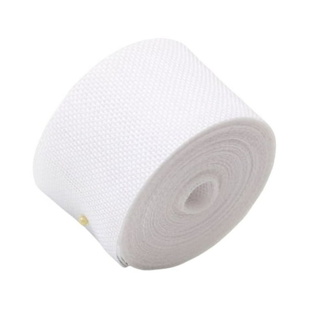 Toystoory Rollos de cinta de arpillera de 5CM, manualidades DIY de lino, , rollo tejido ligero y amigable, decoraciones de fiesta de moda Kits de decoración para fiestas Blanco
