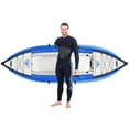 thumbnail image 1 of Inflatable Kayak Set with Paddle & Air Pump, Portable Recreational Touring Kayak Foldable Fishing Touring Kayaks, Single Person, 1 of 6