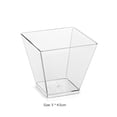 thumbnail image 3 of 50 Uds. Vasos desechables de plástico transparente para yogur, Mousses, postres, aperitivos Ehuebsd Libre de BPA, 3 of 3