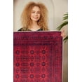 thumbnail image 3 of LaModaHome Area Rug Non-Slip - Red Classical Soft Machine Washable Bedroom Rugs Indoor Outdoor Bathroom Mat Kids Child Stain Resistant Living Room Kitchen Carpet 5.9 x 9.3 ft (111), 3 of 5