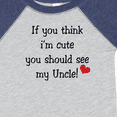 thumbnail image 4 of Inktastic Cute Uncle Boys or Girls Baby Bodysuit, 4 of 5