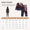 thumbnail image 4 of Daiia Lazy Stone Bear for Women's Long-Sleeved Pajama Set – Soft & Comfortable Sleepwear Button-Up Pajamas Cozy Lounge Wear-Medium, 4 of 7