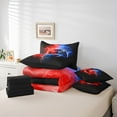 thumbnail image 4 of Erosebridal Gradient Gamer Bedding Sets King Size,Abstract Lightning Bed in a Bag King size,Geometric Hexagon Bedding King Size,Breathable Gamepads Room Decorative,Reversible,7-Piece, 4 of 6