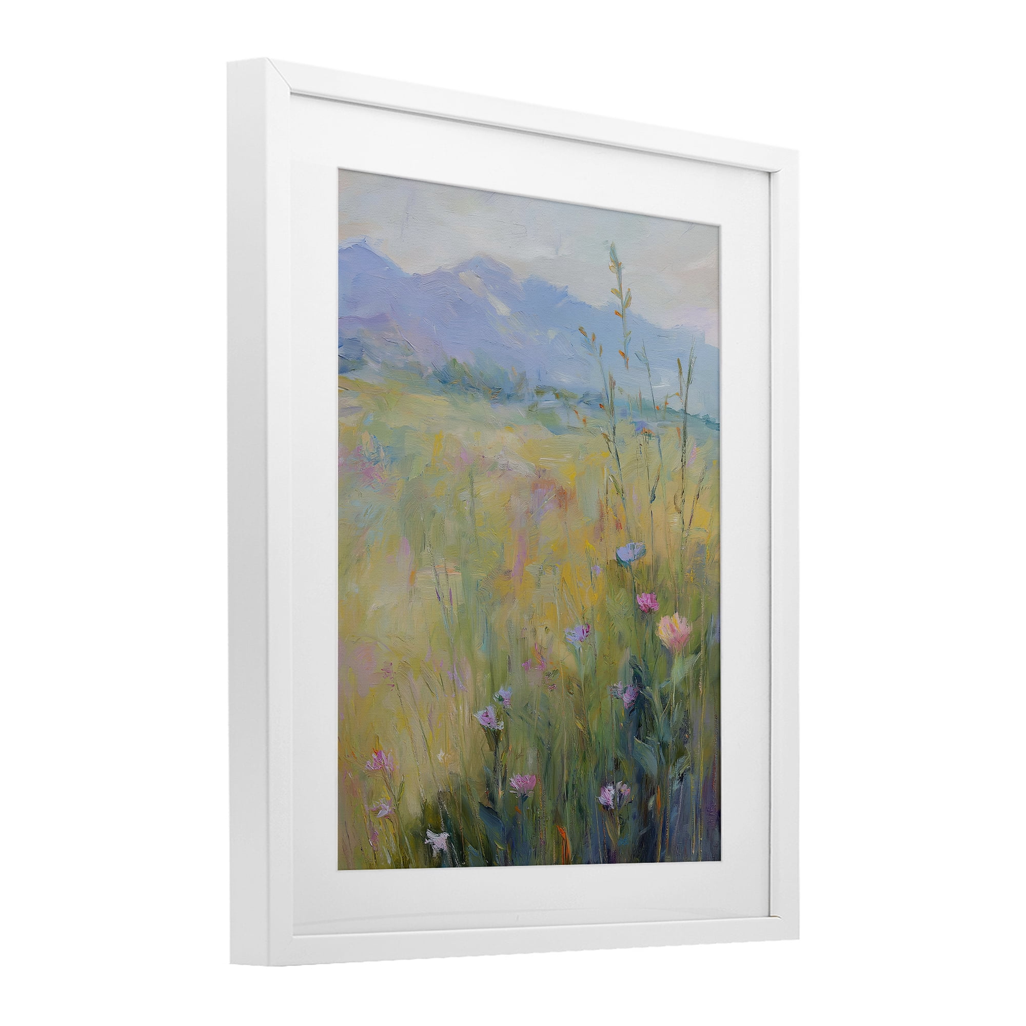 Stupell Industries Peaceful Meadow's Embrace White Framed Print Under Glass, design by Svetlana Aleynikova