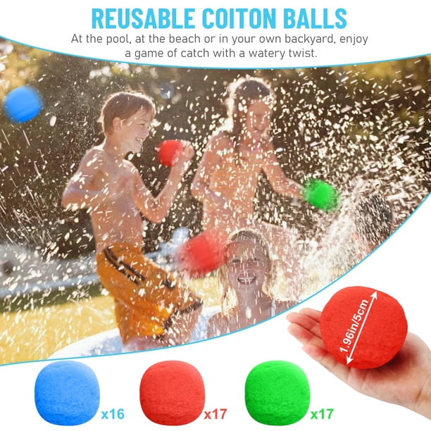 Jqtoyd Globos De Agua Reutilizables, 96 Unidades, Bolas De A Jqtoyd Globos De Agua Reutilizables, 96 Unidades, Bolas De A