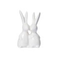 thumbnail image 2 of Easter Handmade Ceramic Rabbit Flower Ornament, Cute Multi-Posture Glossy Texture, Safe Burr-Free, Multi-Size Versatile, for Easter Home Tea Art Ceremony Desktop Windowsill Fireplace Decor, 2 of 6
