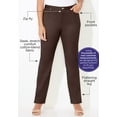 thumbnail image 2 of Catherines Women's Plus Size Sateen Stretch Pant, 2 of 5