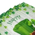 thumbnail image 6 of JOOCAR St. Patrick's Day Shower Curtain, Green Shamrock Clover Leaf Hat Decor Bathroom Curtains Set with 12 Hooks, Durable Waterproof Fabric, 72x72 Inch, 6 of 7