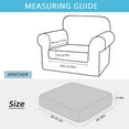 thumbnail image 4 of TOPCHANCES 6 Pack Patio Stretch Sofa Cushion Covers, Waterproof Outdoor Furniture Cushion Slipcovers Replacement Chair Seat Protector Covers, 4 of 8