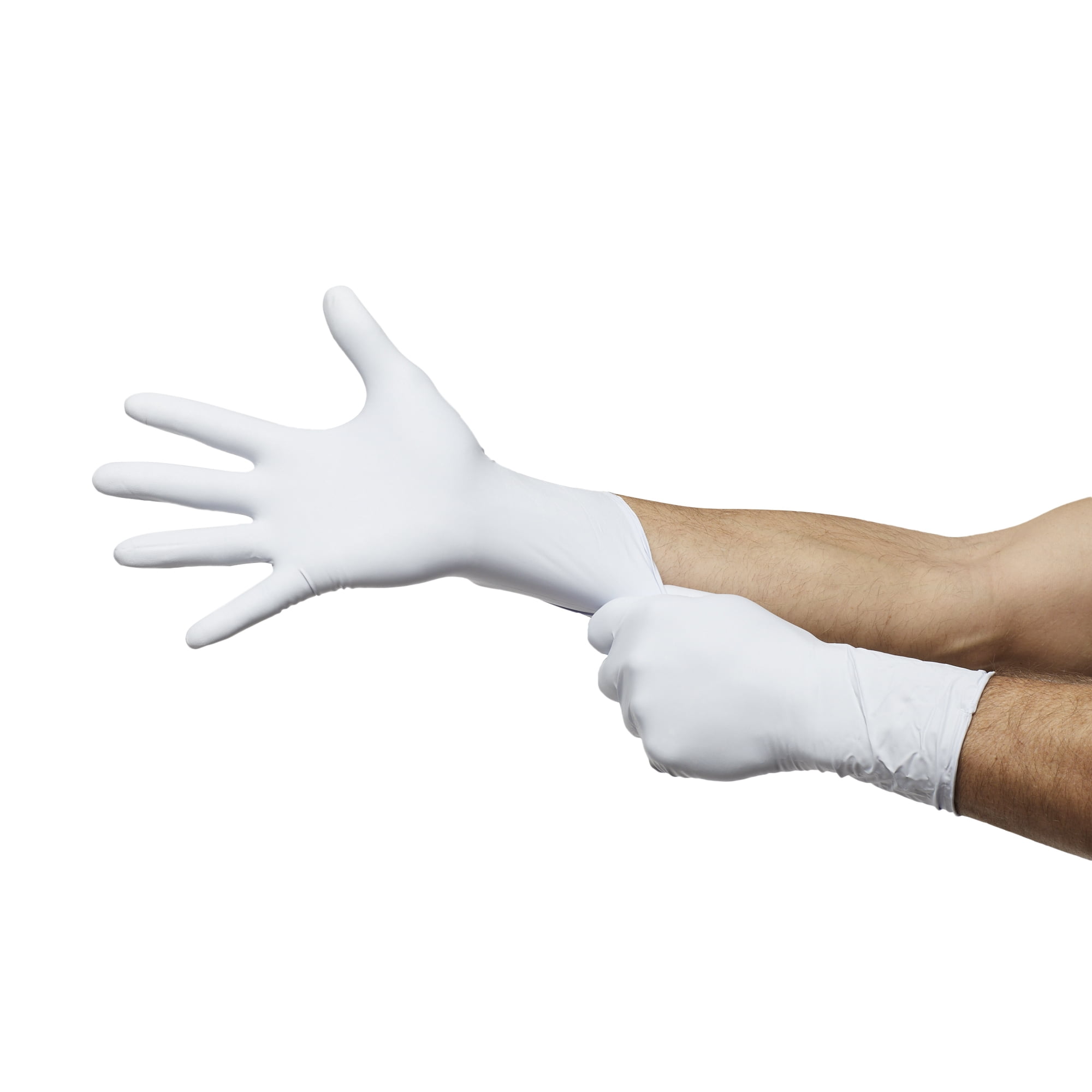 LifeStar EC Disposable Nitrile Exam Glove Extended Cuff Length MEDIUM LSE-104-M 100 per Box