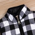 thumbnail image 4 of Younger Tree Kid Little Girls Puffer Lightweight Plaid Quilted Vest Cute Winter Outwear Padded Outfit for 3-4T, 4 of 6
