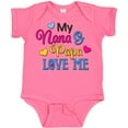thumbnail image 3 of Inktastic My Nana and Papa Love Me with Hearts Boys or Girls Baby Bodysuit, 3 of 5