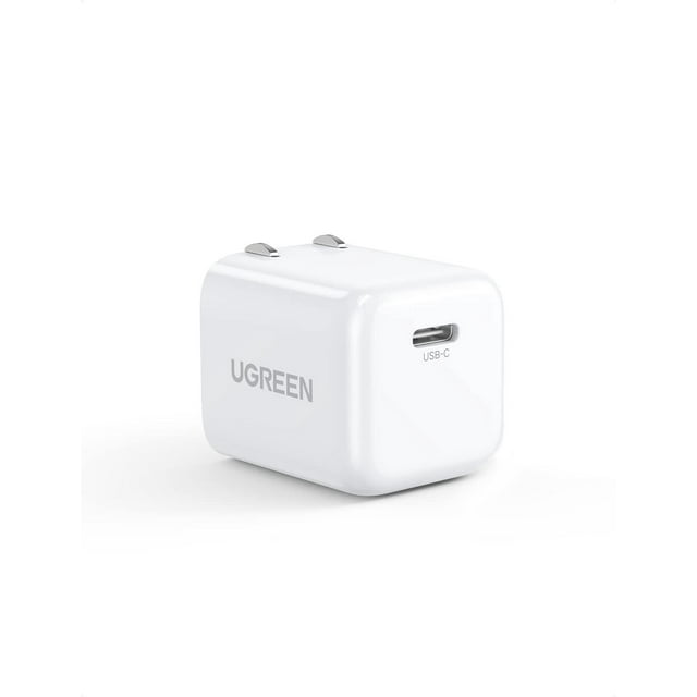 UGREEN Cargador USB C de 20W Plegable, Mini Cargador de Pared, PD 3.0 Compatible con iPhone 14/13/12