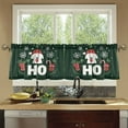 thumbnail image 4 of Yayeee Kitchen Curtains Tier Set of 2 Light Filtering 57"x24" Over Sink Window Panels, Christmas Dog, 4 of 7
