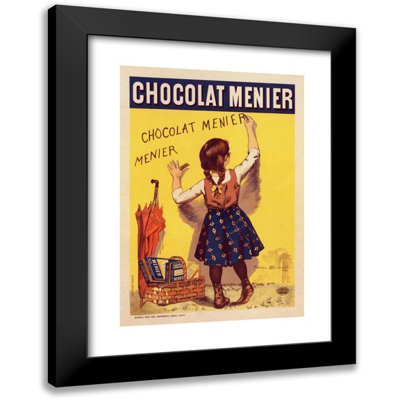 Firmin Bouisset 11x14 Black Modern Framed Museum Art Print Titled - Menier Chocolate (1896)