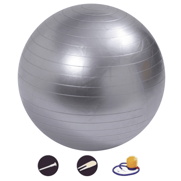 Pelota de equilibrio con bomba para yoga, pilates, estiramientos, fitness, gimnasio en casa y entrenamiento.