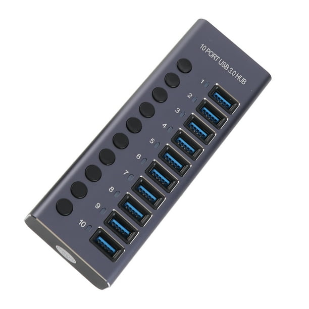 Estación 985a 10 Puerto USB 3.0 HUB USB Splitter Hub USB Estacia de Acoplamiento