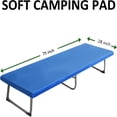 thumbnail image 4 of Memory Foam Camping Mattress Pad - Comfort-Cell Portable Sleeping Mat for Adults, Roll-Up Floor Mattress for Guest/ Tent/ SUV/ Cot, Foldable for Camping & Travel (Multi-Use), 4 of 7
