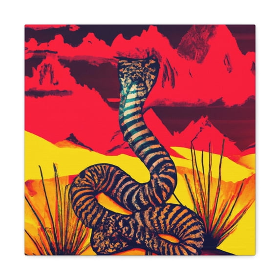 Rattlesnake's Colorful Majesty - Canvas