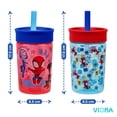 thumbnail image 3 of Magma Life Vaso Entrenador para Niños Twin Tumb, 450 ml (2Pzs), Popote Flexible Antiderrames, Fácil de Limpiar, Ideal para Viajes, Botella de Agua para Niños, Apto para Lavaplatos, 3 of 8