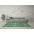 thumbnail image 3 of Ahgly Company Indoor Rectangle Abstract Turquoise Blue Modern Area Rugs, 6' x 9', 3 of 4