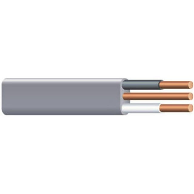 138-1402AR 14-2 Câble d'Alimentation Souterrain avec Terre - 25 Pi.